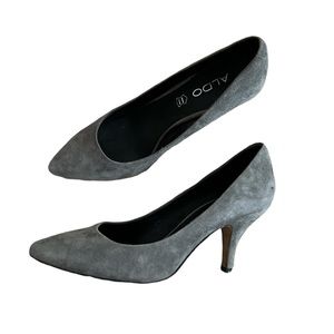 Aldo Suede Gray Pumps